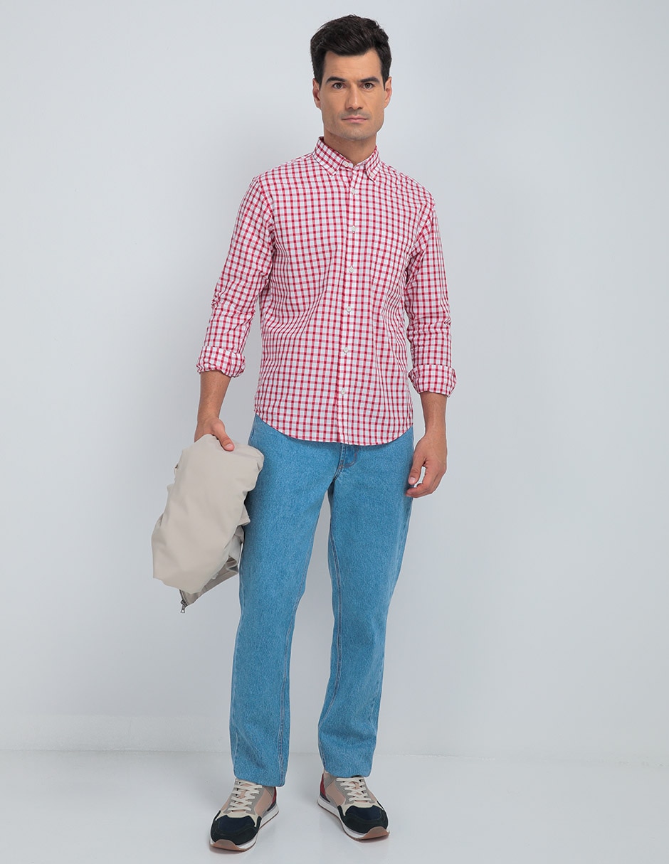 Jeans slim lavado claro para hombre 3