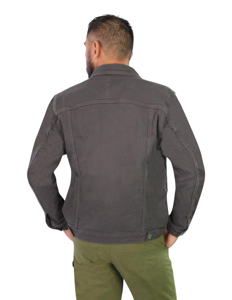 Chamarra de mezclilla con bolsillos para hombre 4