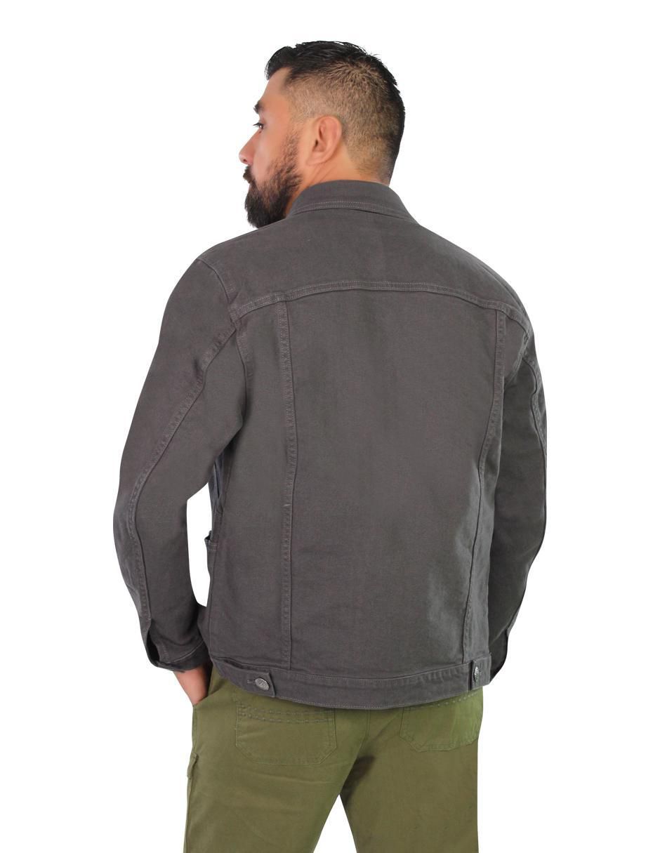 Chamarra de mezclilla con bolsillos para hombre 5
