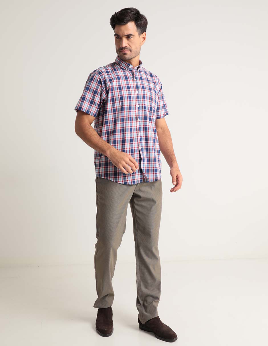 Camisa casual de algodón manga corta para hombre 3