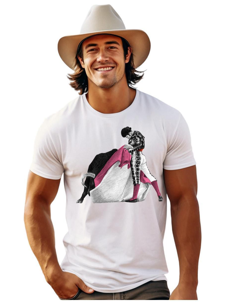 Playera Alta Gama Complexión Atlética Taurina cuello redondo para hombre