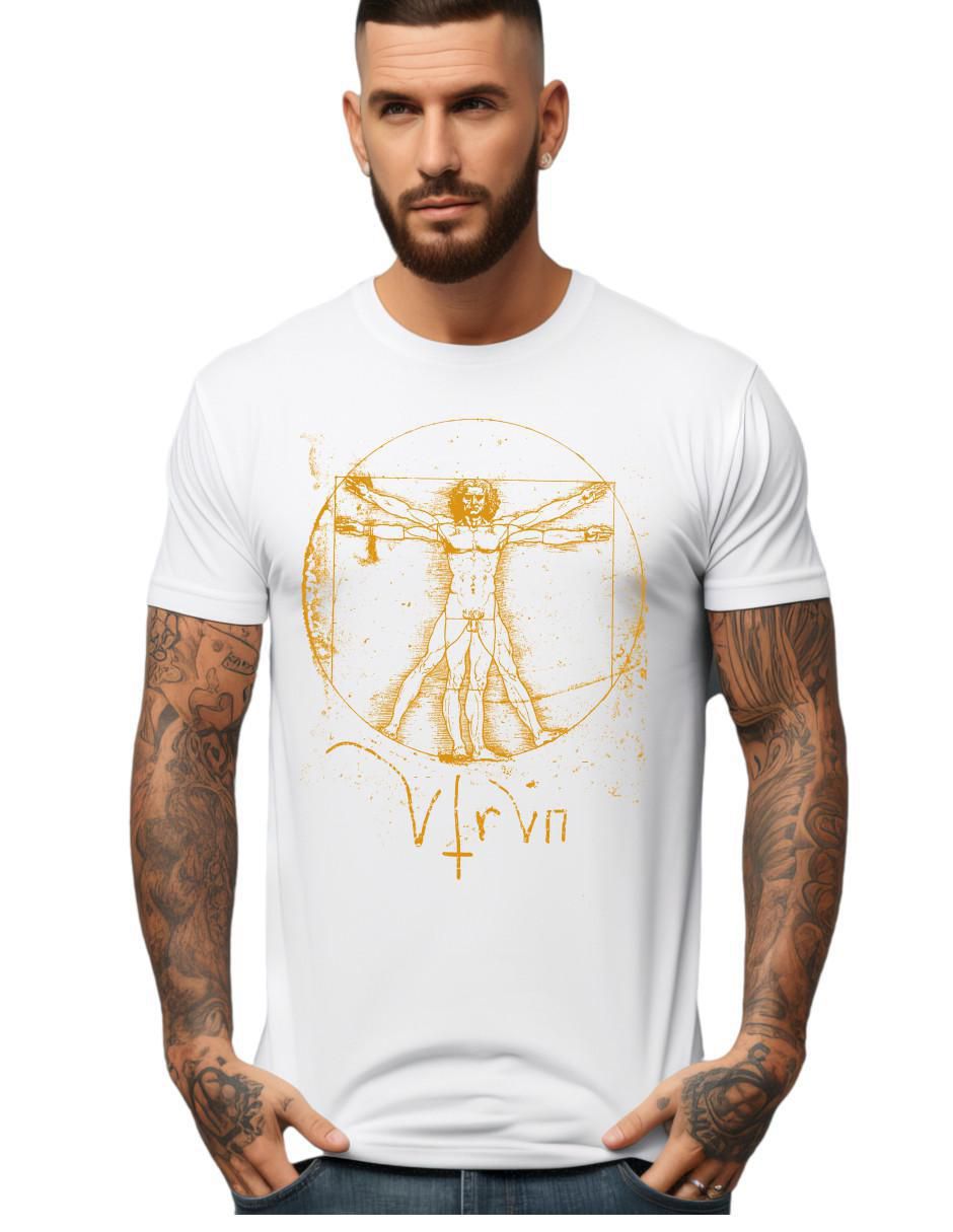 Playera Alta Gama Complexión Atlética Vitruvian cuello redondo para hombre