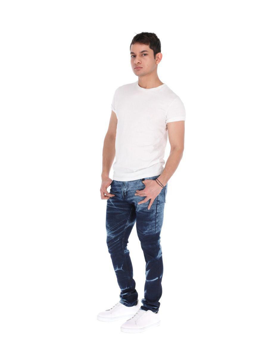 Jeans skinny Buffalo lavado bitono para hombre 4