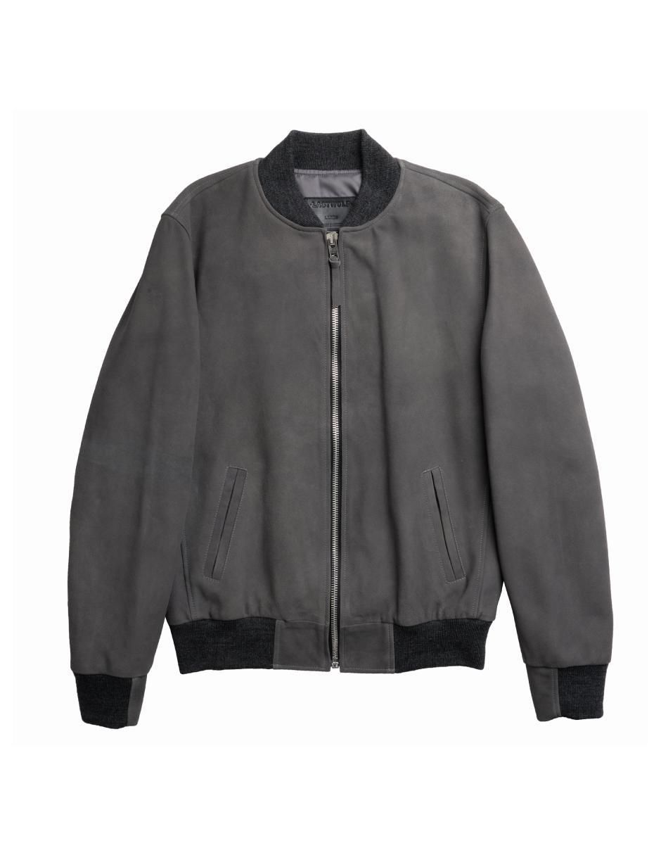 Chamarra impermeable de piel sin capucha para hombre Chamarra impermeable de piel sin capucha para hombre