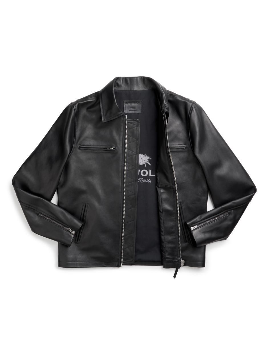 Chamarra impermeable de piel para hombre 2