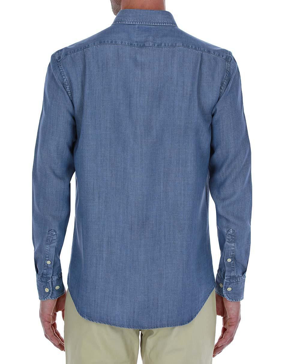 Camisa casual manga larga para hombre 2