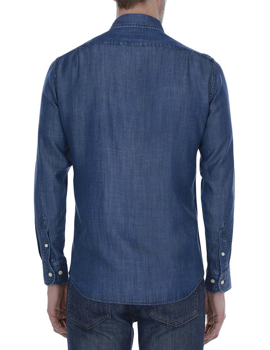 Camisa casual manga larga para hombre 2