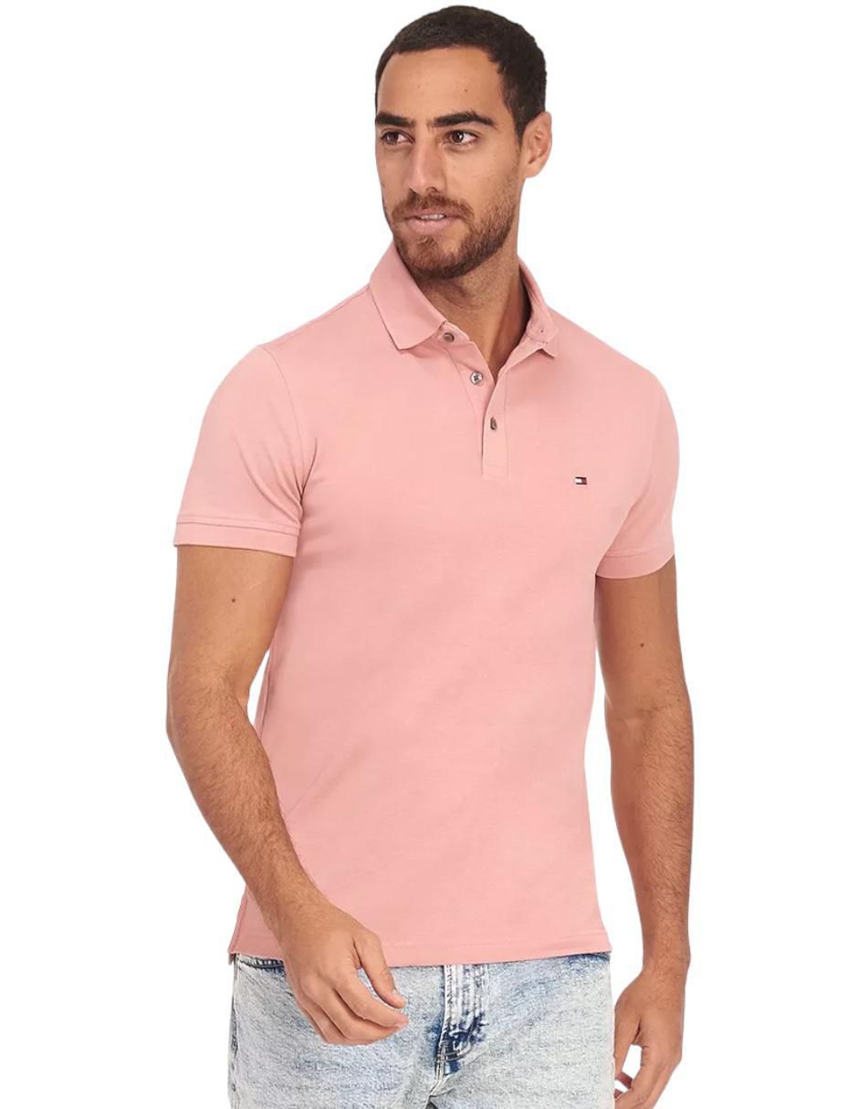 Playera Tipo Polo Playera Tommy Hilfiger Hombre Rosa Playera Tipo - Main Image
