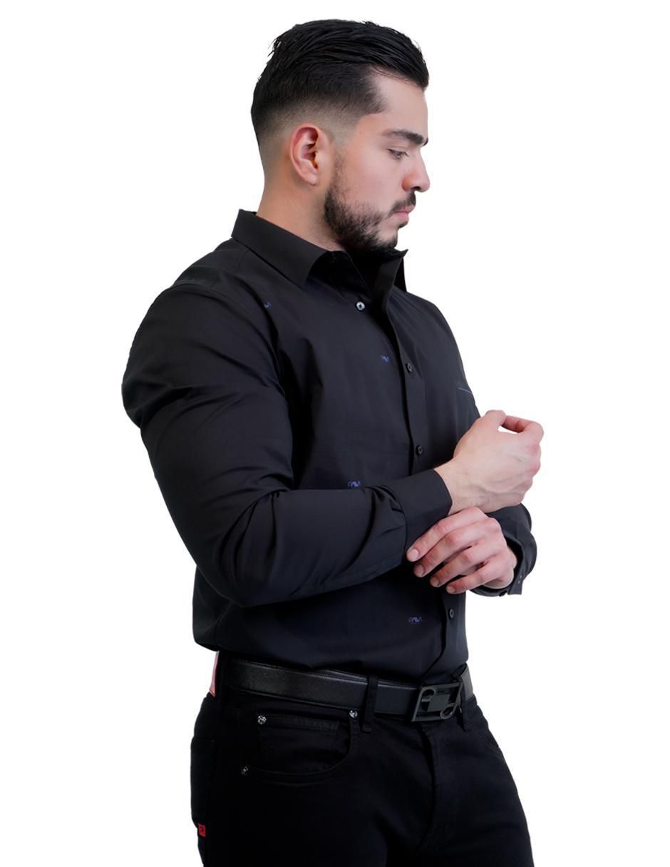 Camisa casual de algodón manga larga para hombre 3
