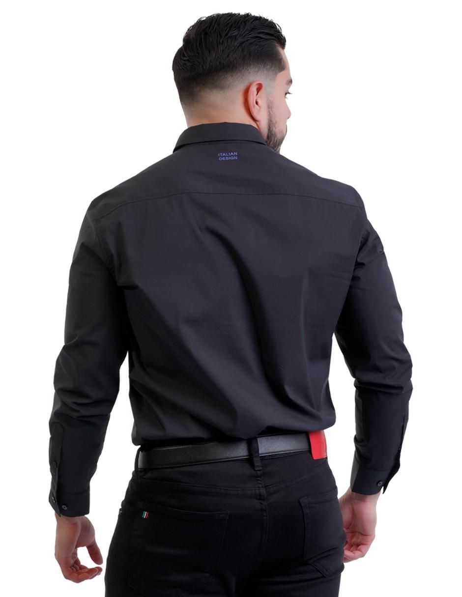 Camisa casual de algodón manga larga para hombre 5