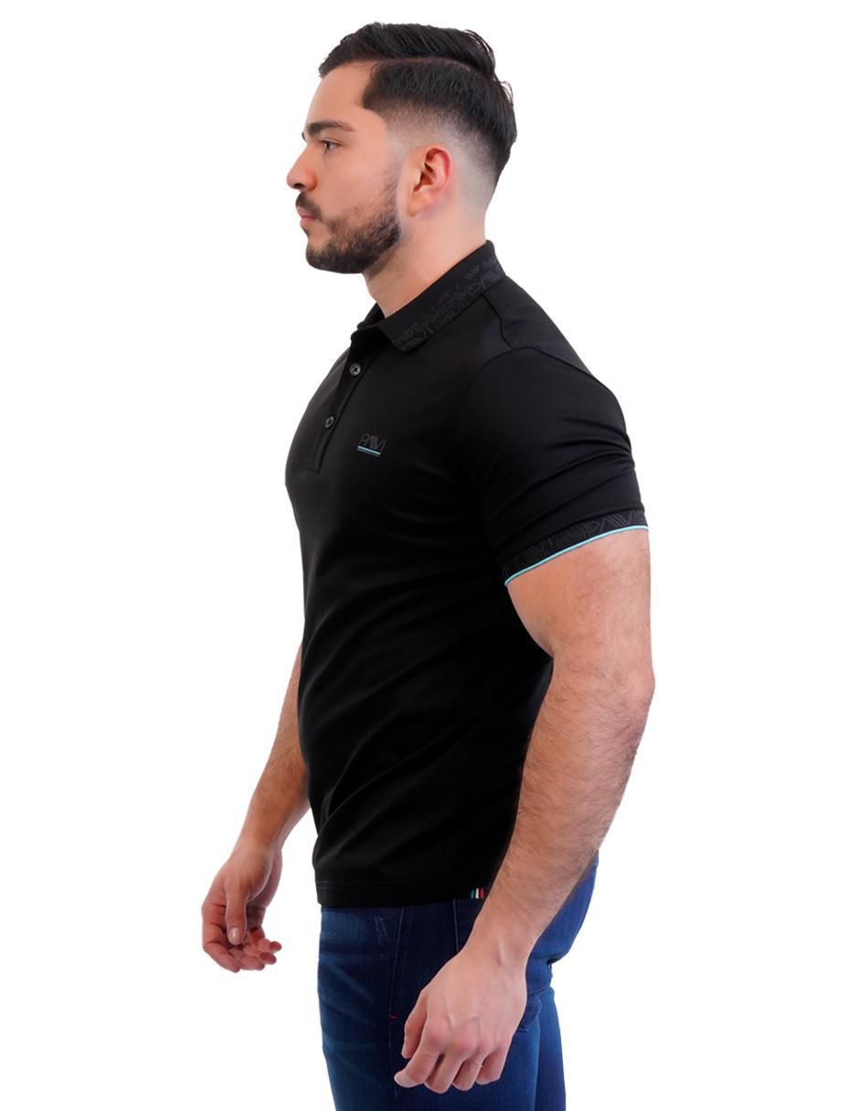 Playera tipo polo 05-3068N para hombre 2