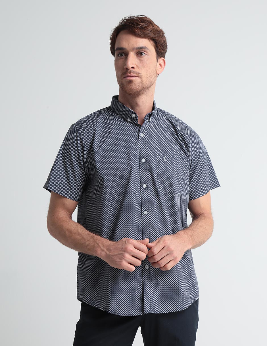 Camisa casual de algodón manga corta para hombre 1