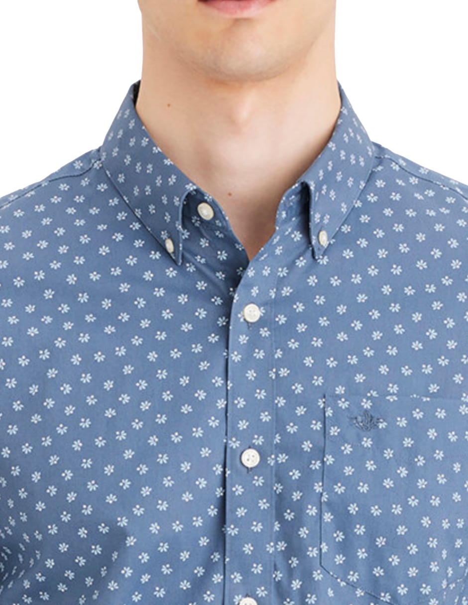 Camisa casual de algodón manga larga para hombre 2