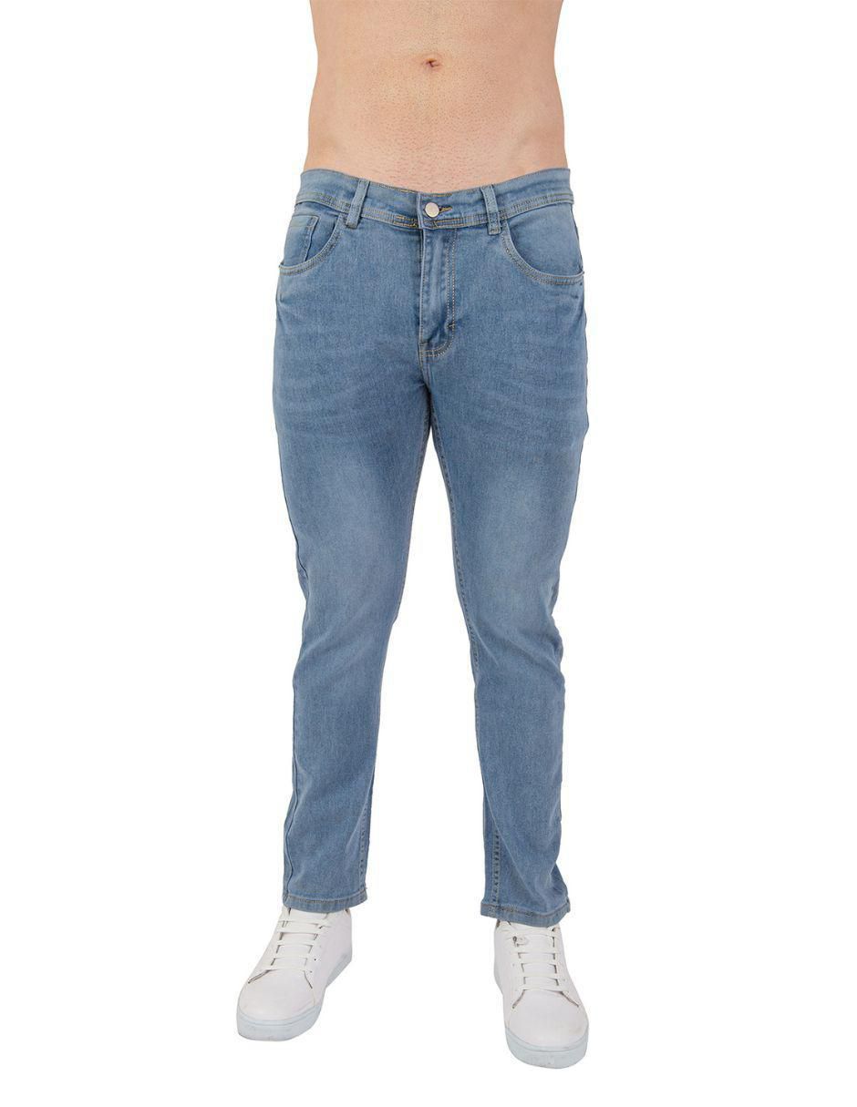 Jeans skinny deslavado para hombre
