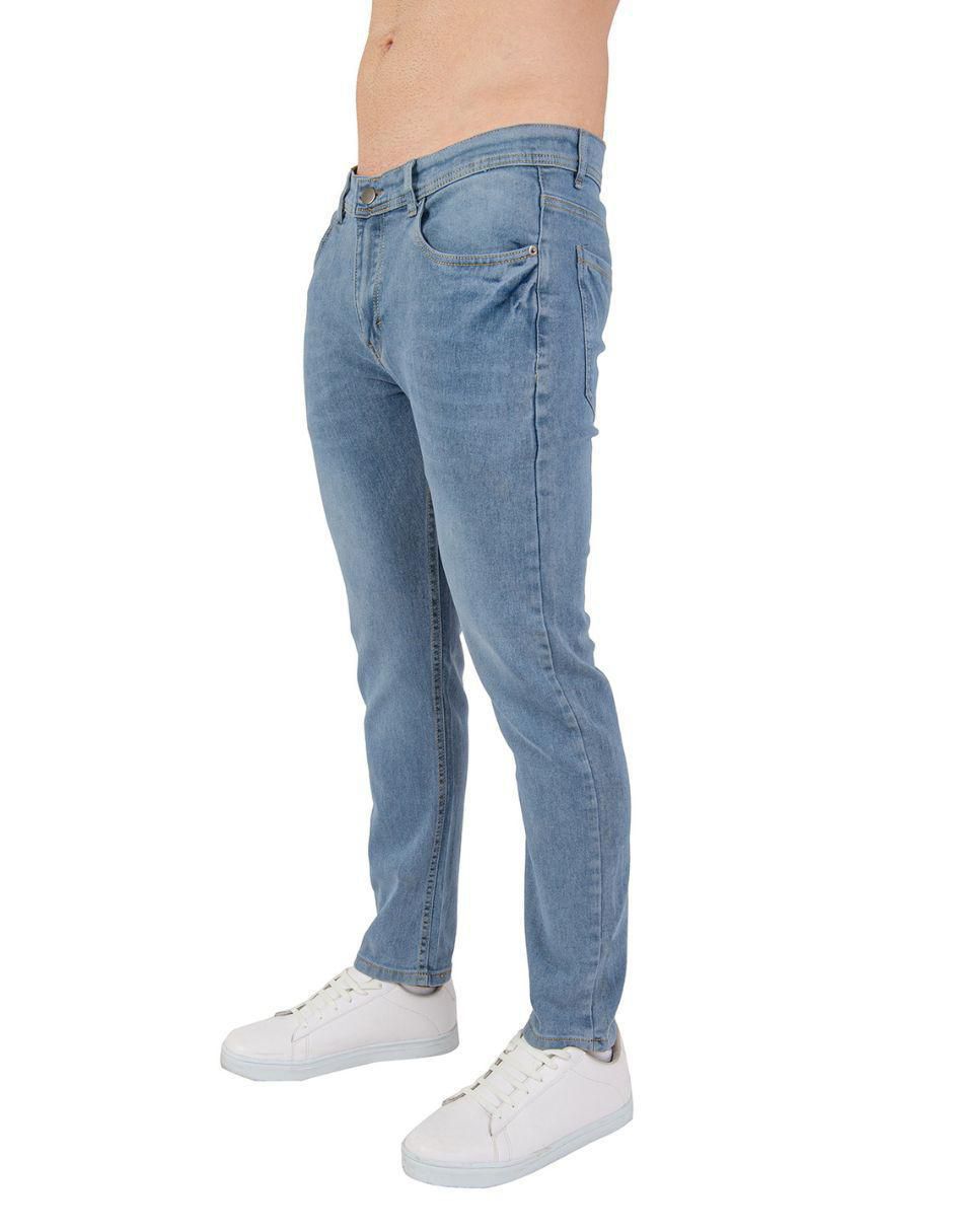 Jeans skinny deslavado para hombre 2