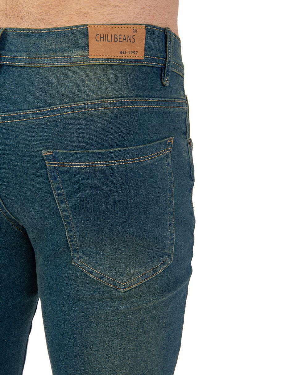 Jeans skinny Chb Chili Beans Clothing Co. deslavado para hombre
