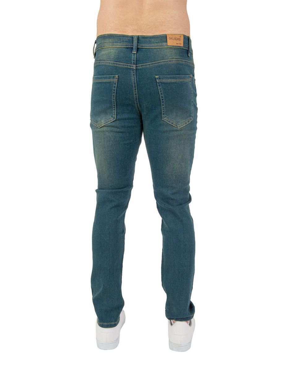 Jeans skinny Chb Chili Beans Clothing Co. deslavado para hombre