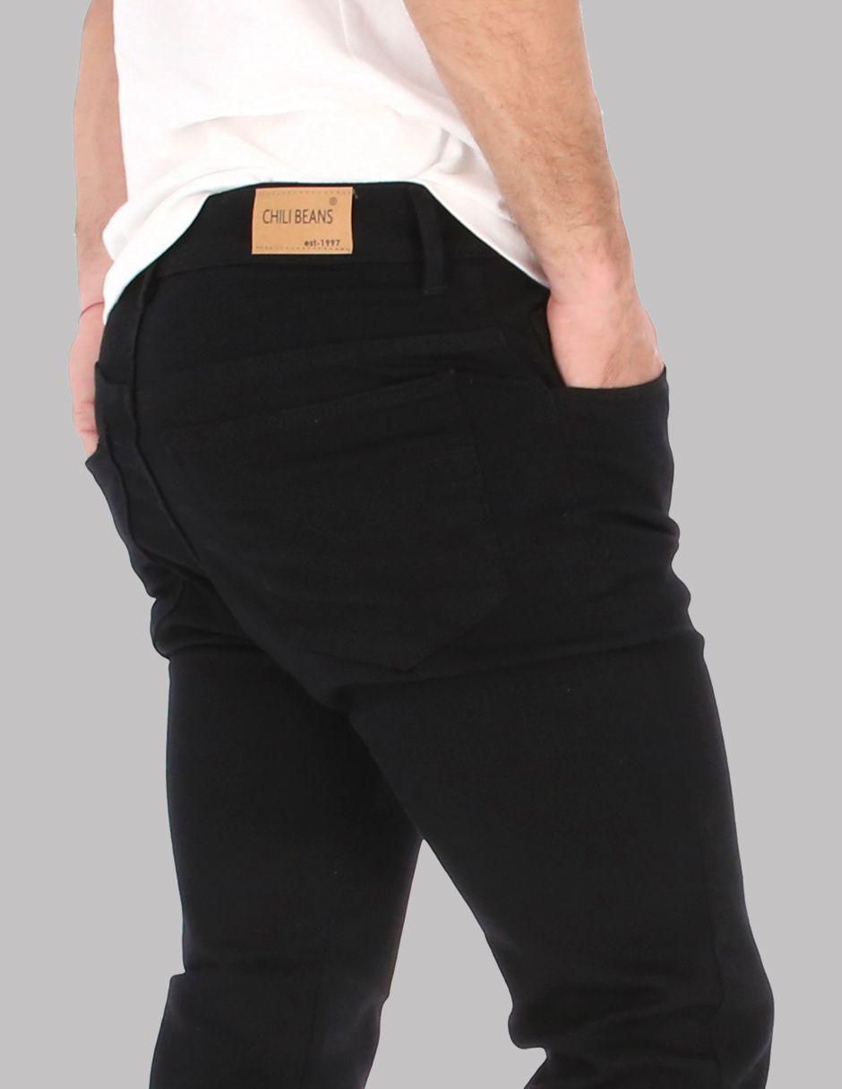 Jeans skinny lavado obscuro para hombre 2