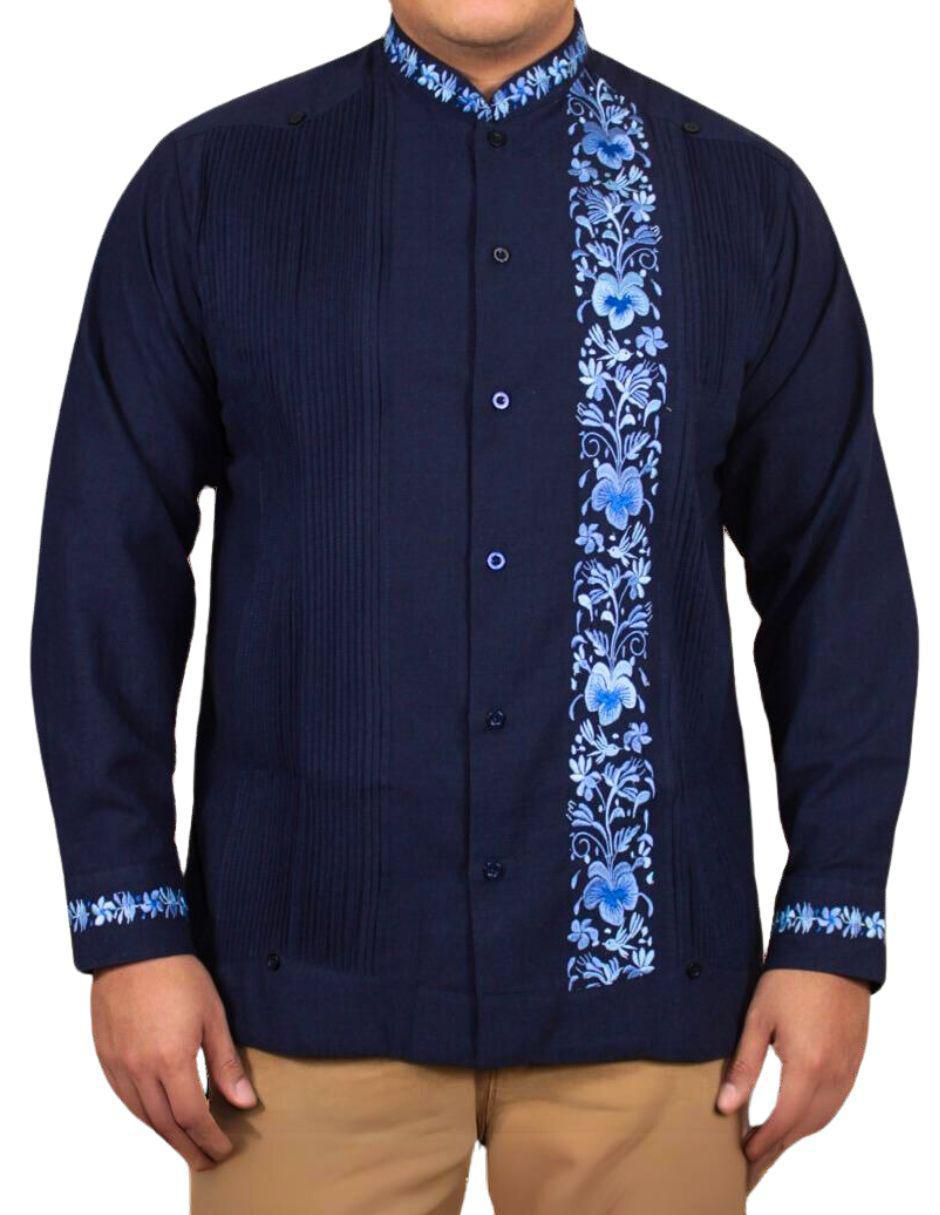 Guayabera manga larga para hombre