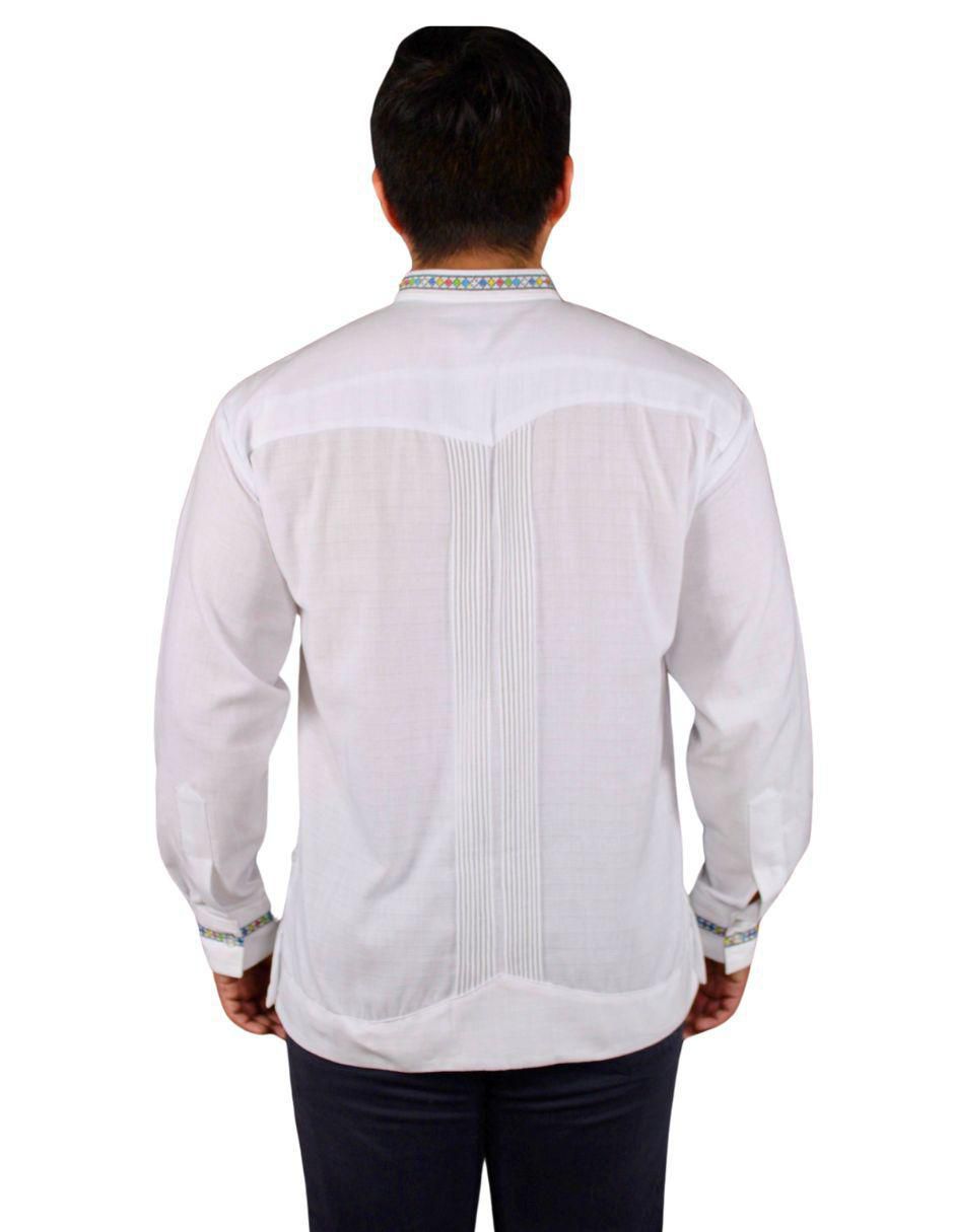 Guayabera manga larga para hombre 5