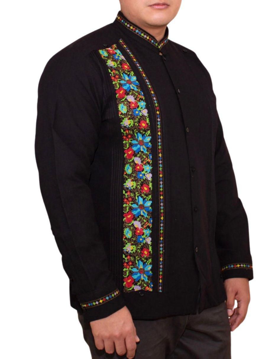 Guayabera manga larga para hombre 2