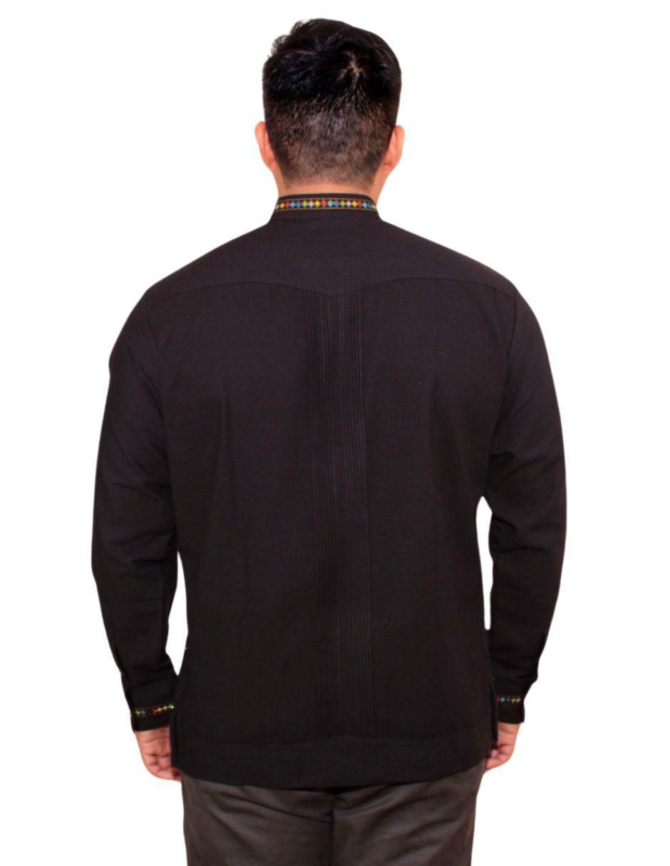 Guayabera manga larga para hombre 5