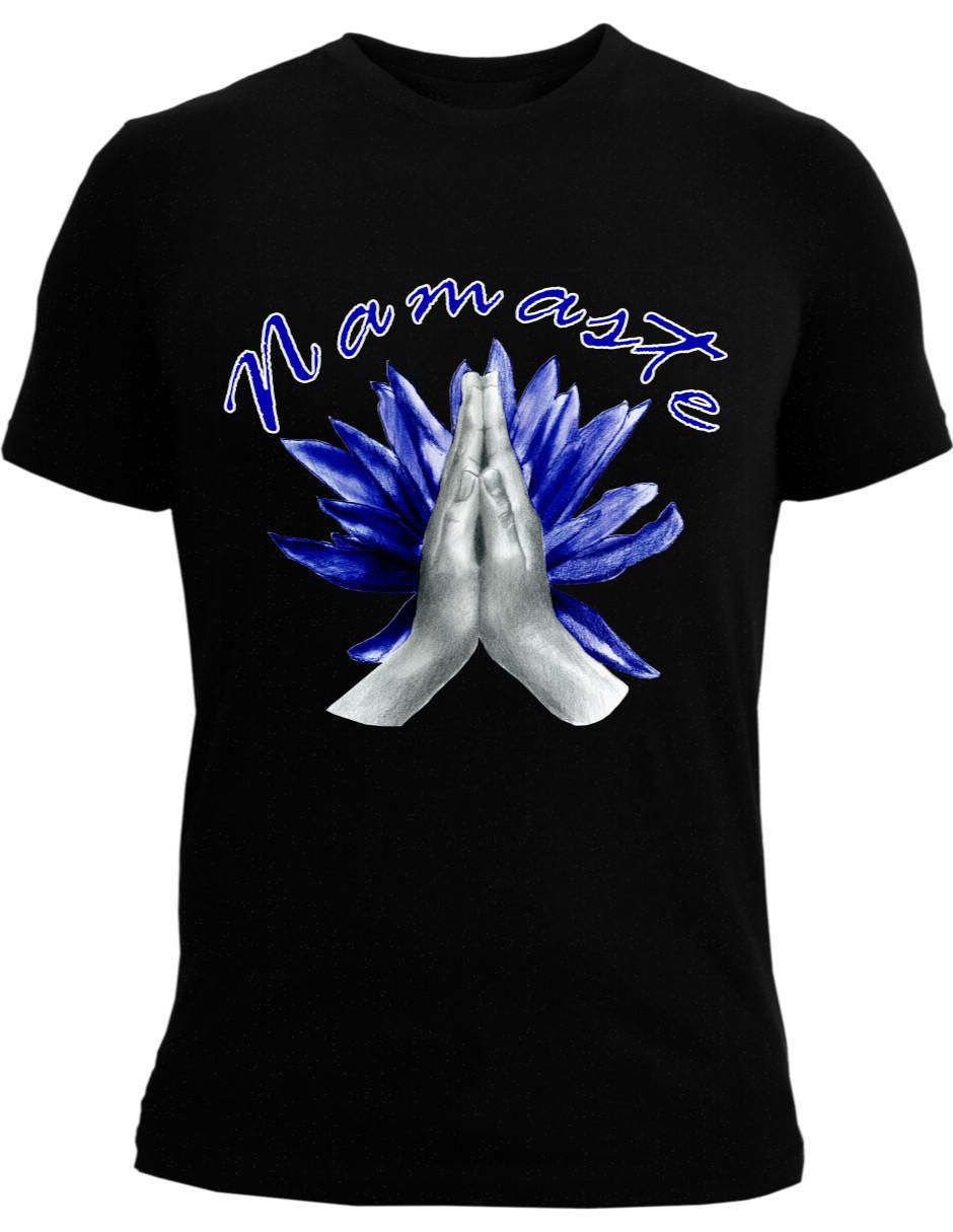 "set playera/playera" marëvnyk namasté flor de loto espiritual "cuello" redondo "para hombre"