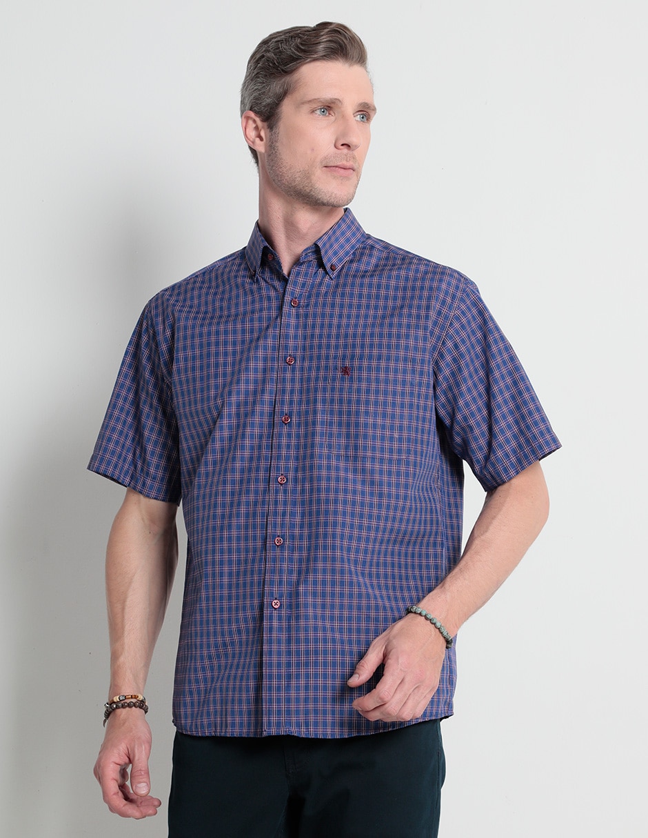 Camisa casual manga corta para hombre 1