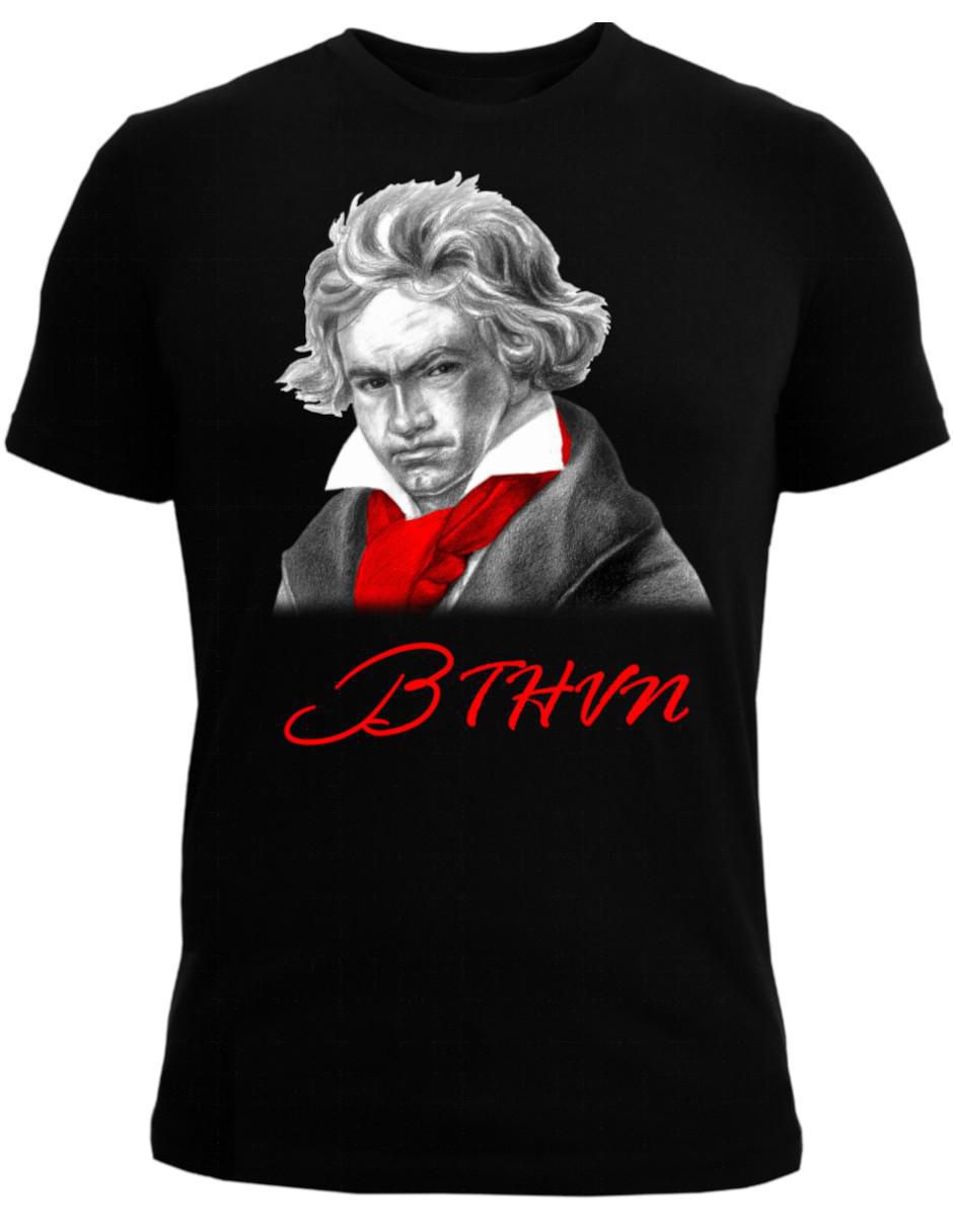 "set playera/playera" marëvnyk ludwig van beethoven "cuello" redondo "para hombre"