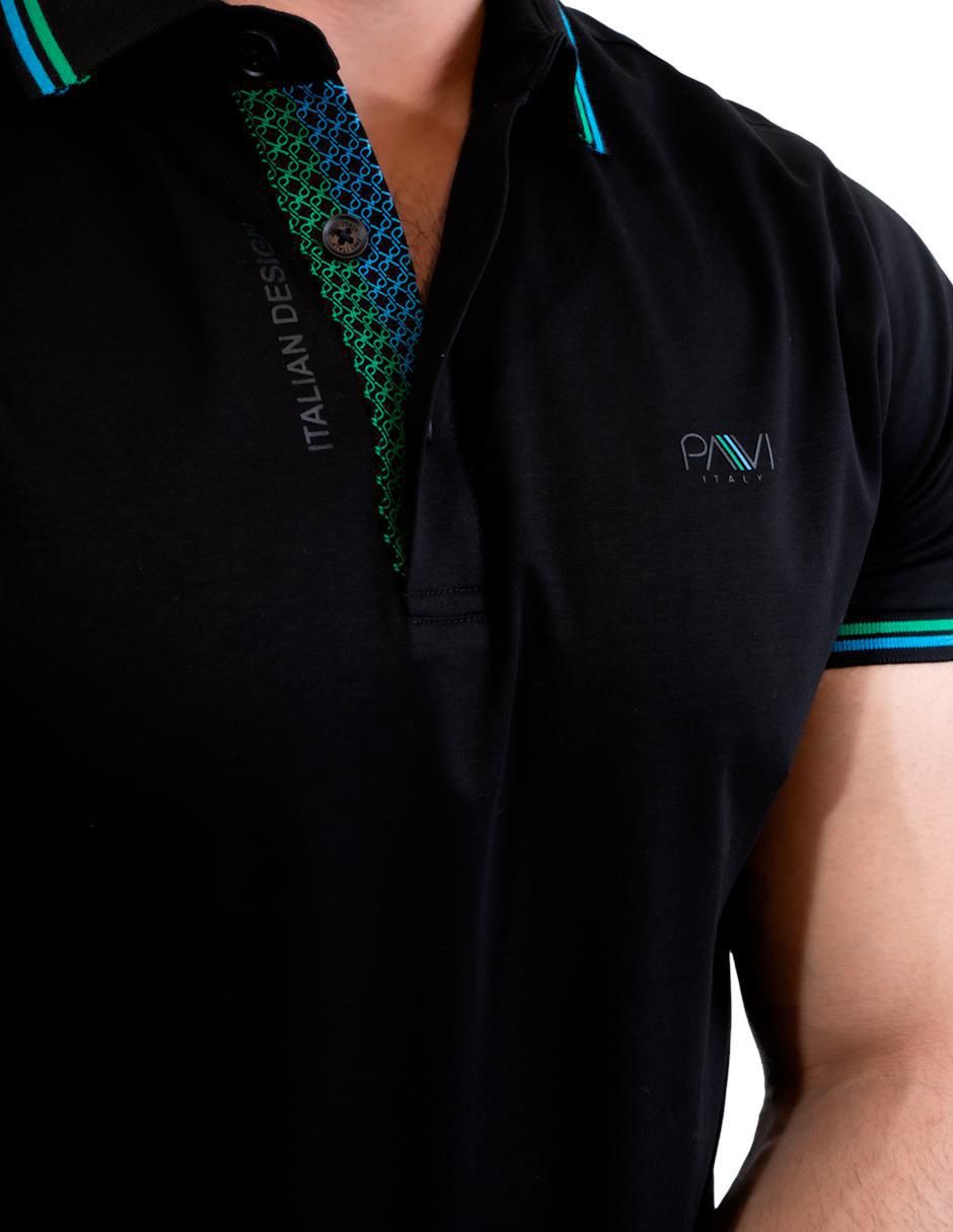 Playera tipo polo 05-3066N para hombre 2