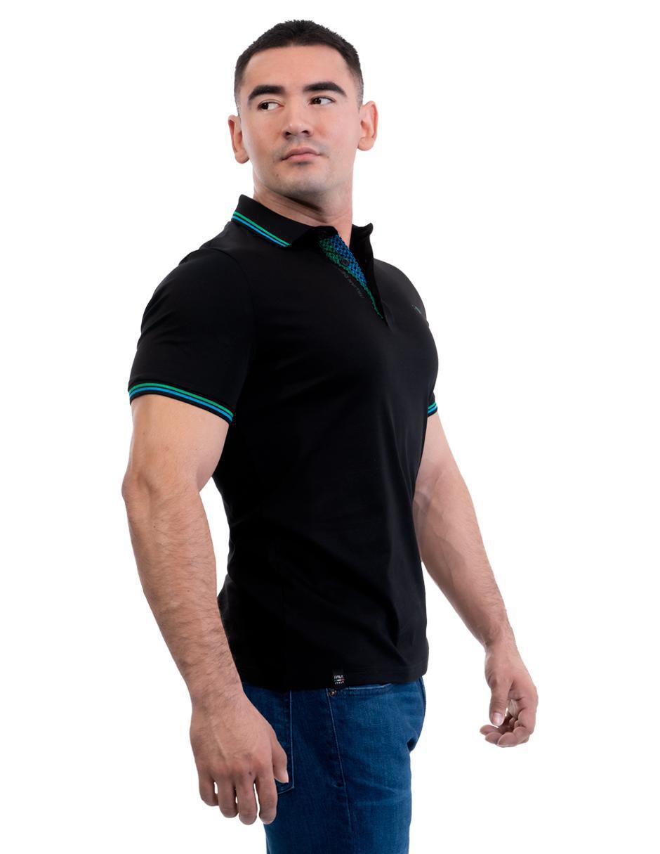 Playera tipo polo 05-3066N para hombre 3