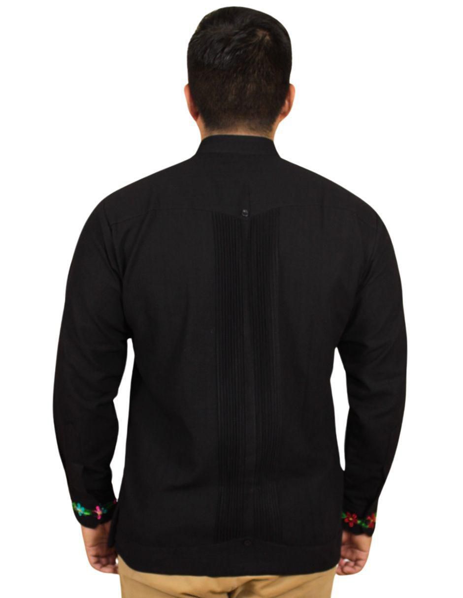 Guayabera manga larga para hombre 5
