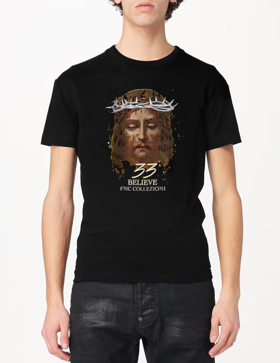 Playera Belive cuello redondo para hombre