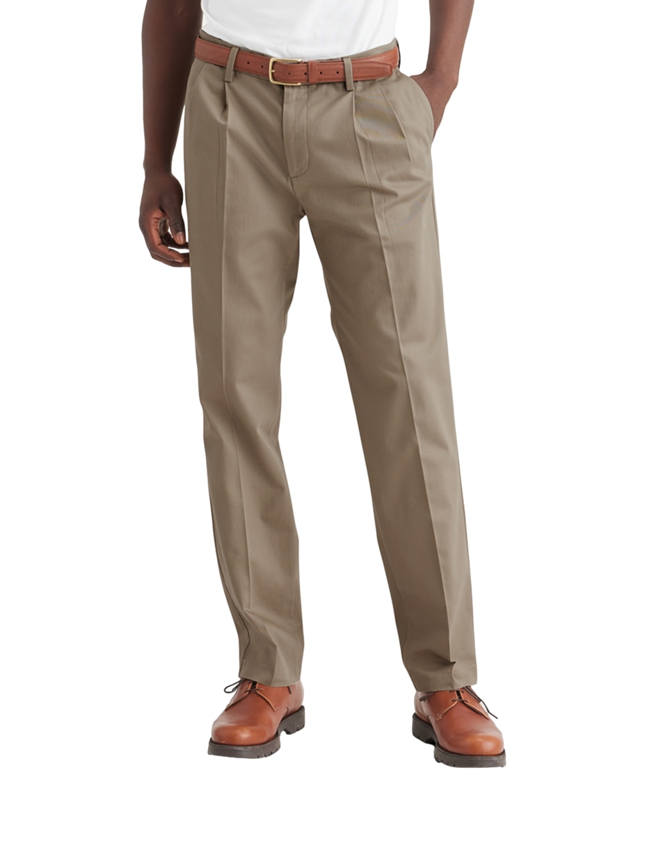 Pantalón de vestir regular de algodón para hombre 1