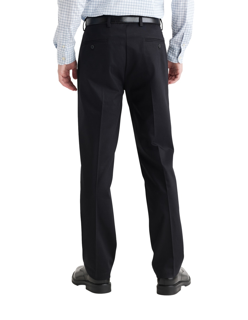 Pantalón de vestir recto de algodón para hombre 4