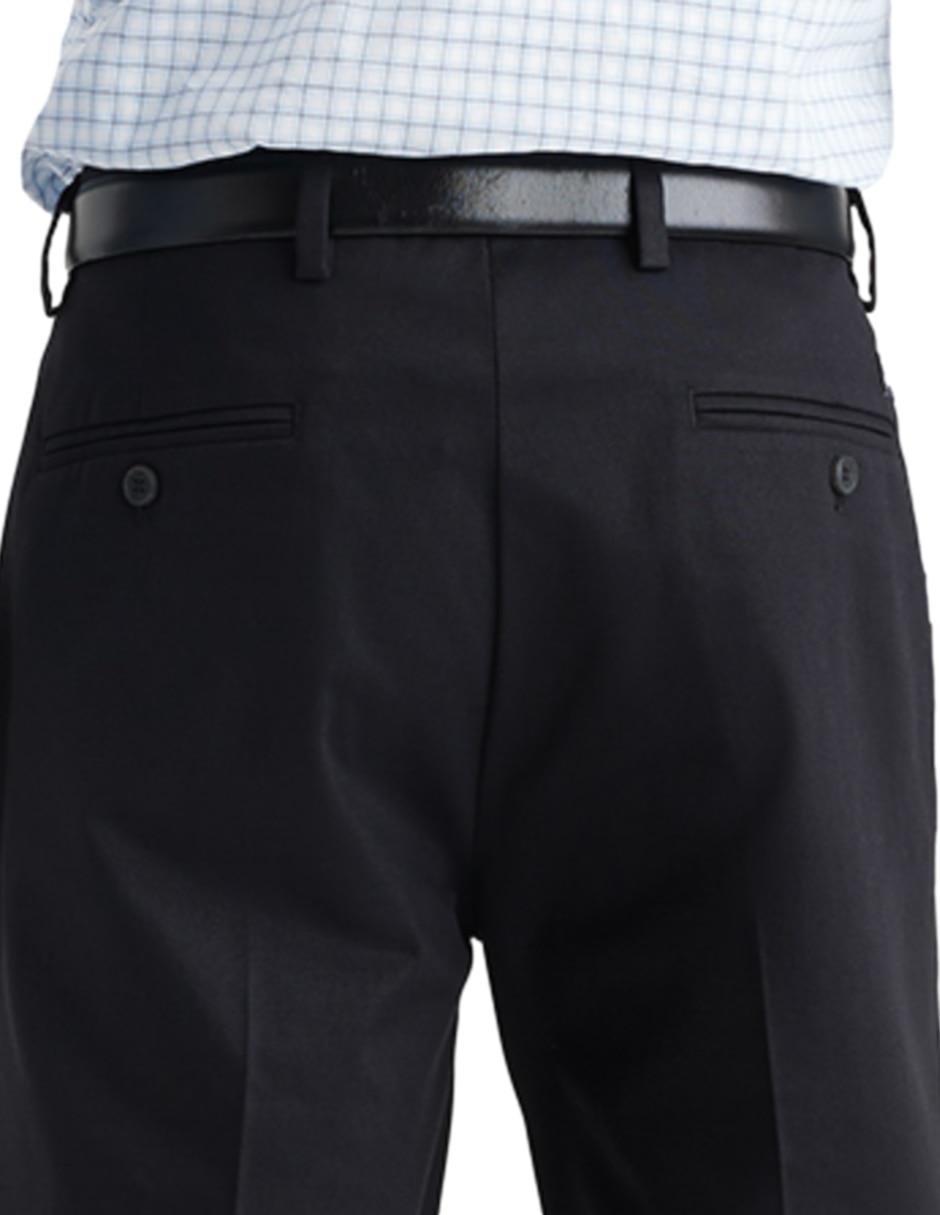 Pantalón de vestir recto de algodón para hombre 5