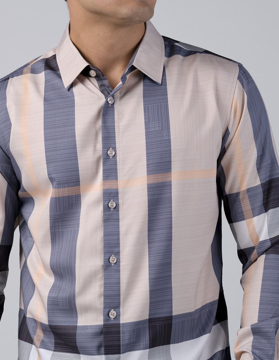 Camisa casual manga larga para hombre 2