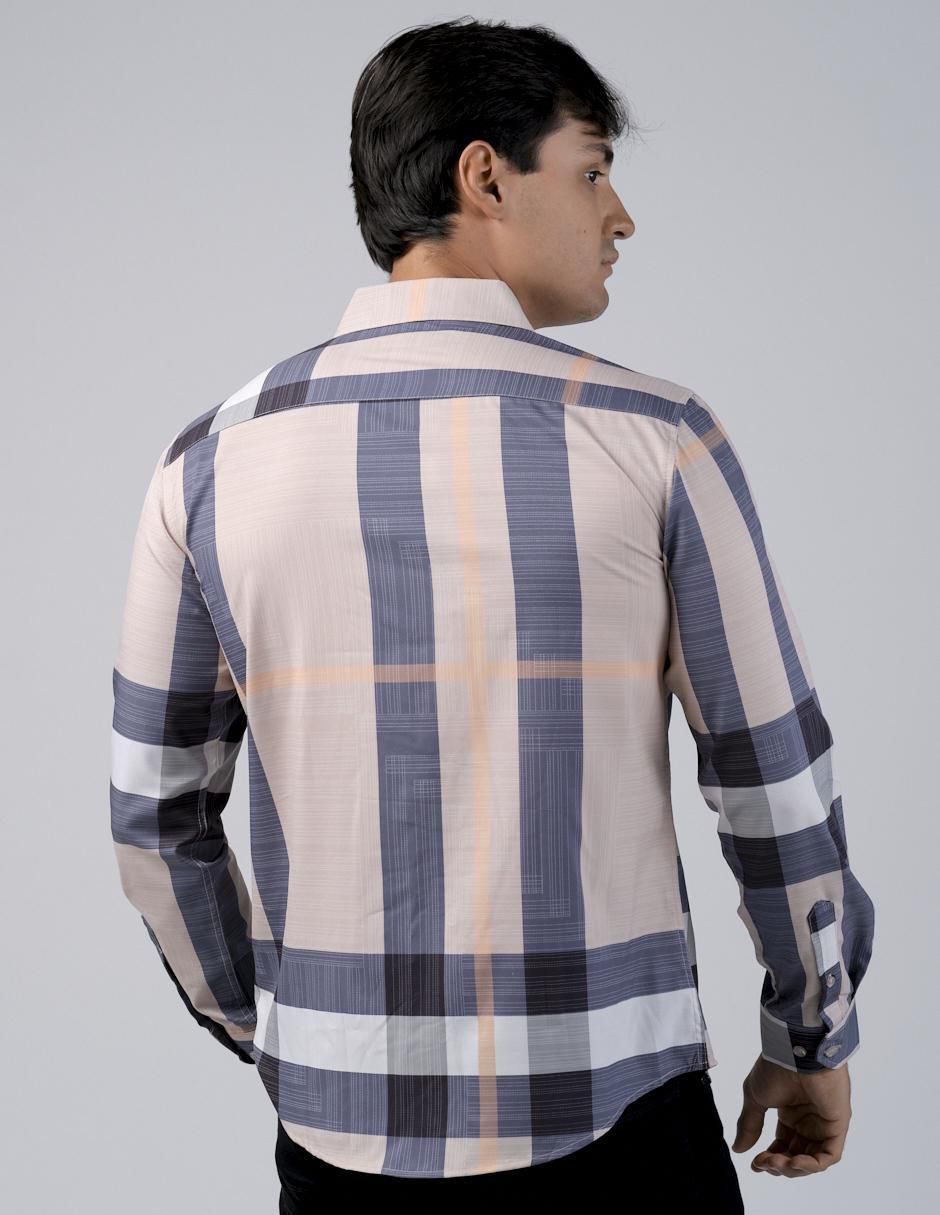 Camisa casual manga larga para hombre 3