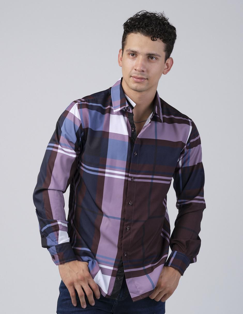 Camisa casual manga larga para hombre Camisa casual manga larga para hombre
