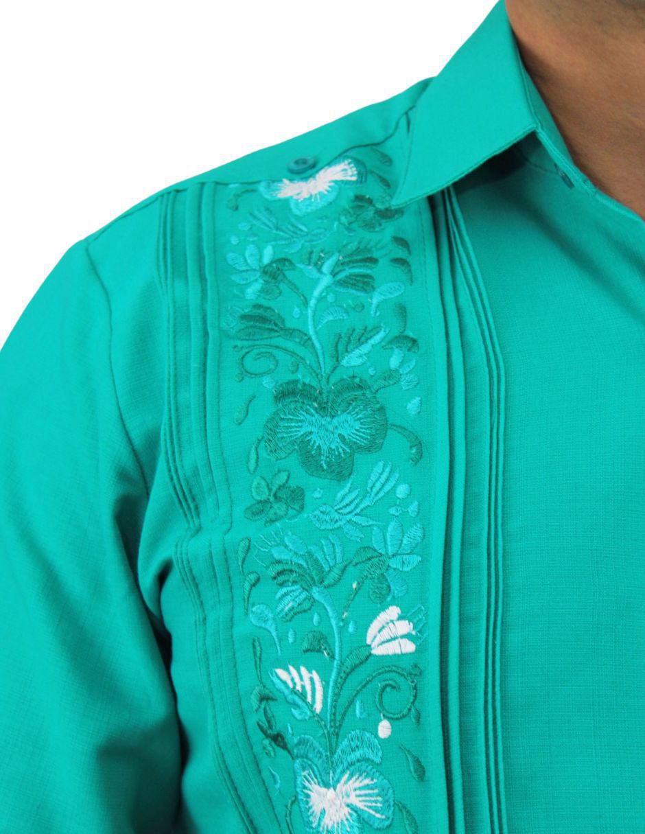 Guayabera manga larga para hombre 3
