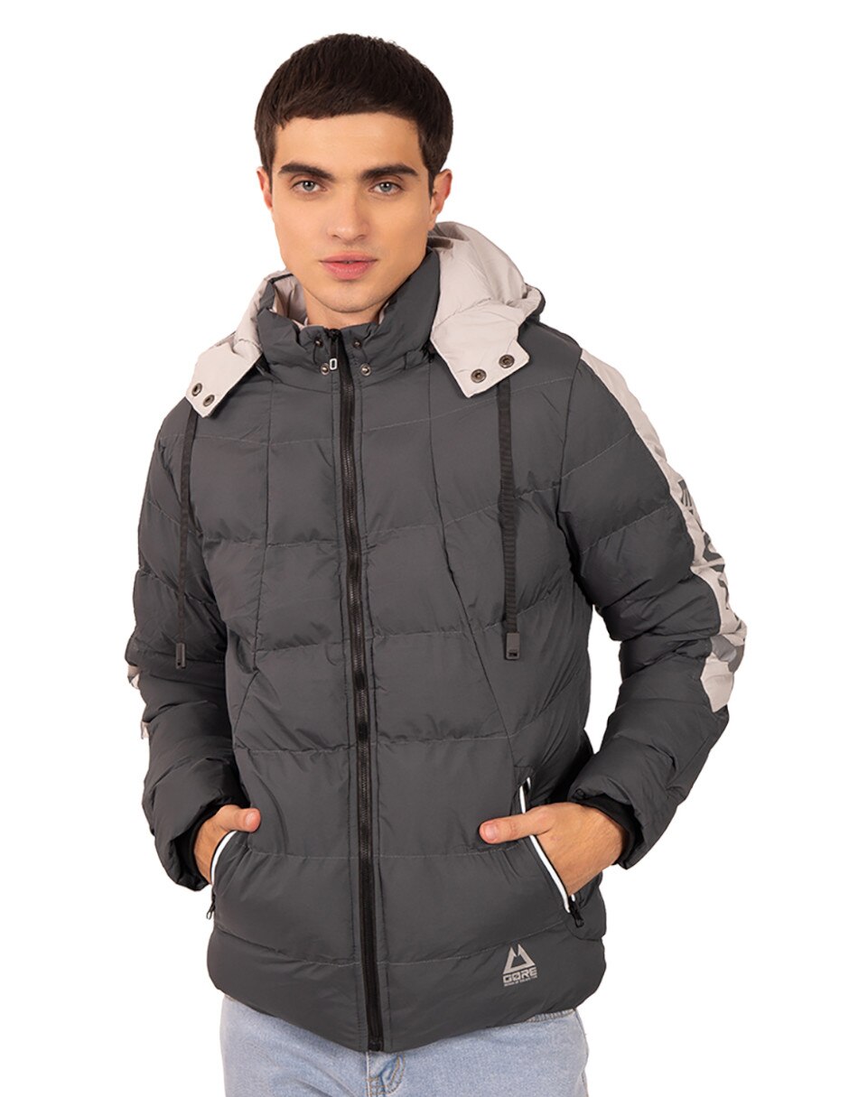 Chamarra impermeable con capucha para hombre 1