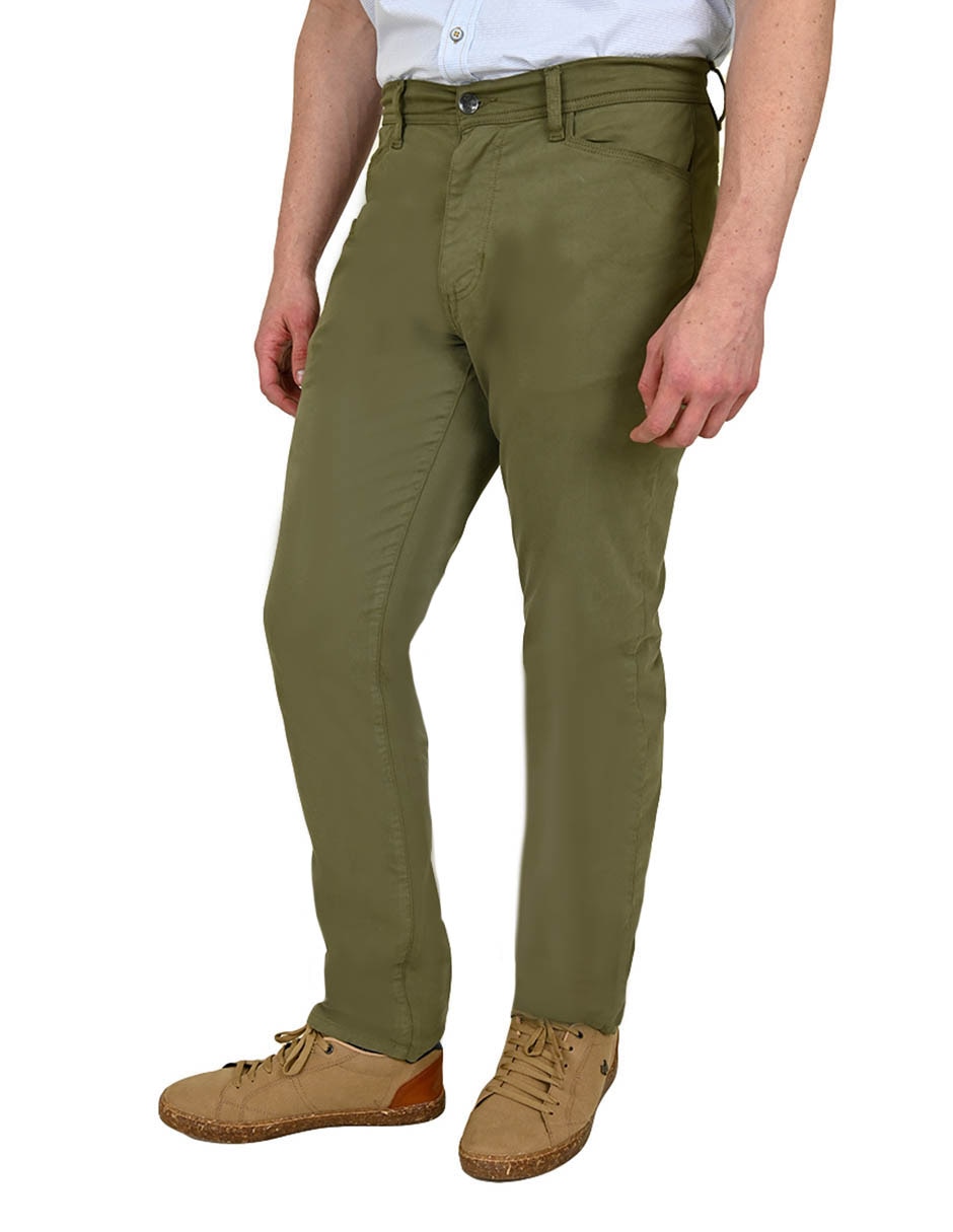 Pantalón recto de algodón para hombre 4