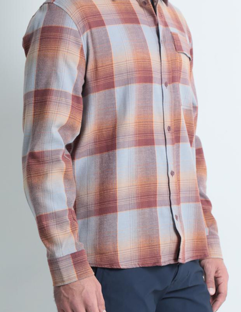 Camisa casual de algodón manga larga para hombre 4