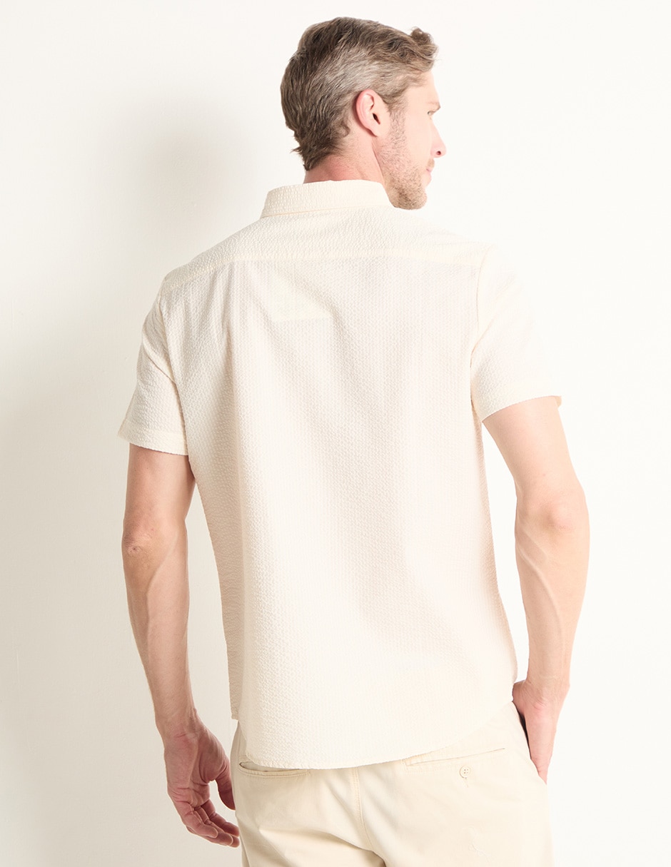 Camisa casual de algodón manga corta para hombre 2