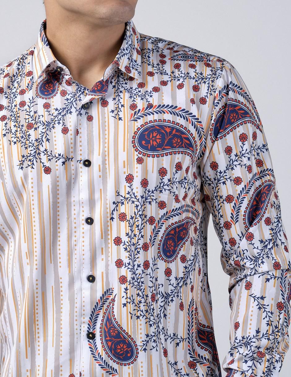 Camisa casual manga larga para hombre 2