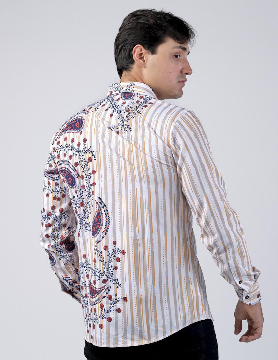 Camisa casual manga larga para hombre 3