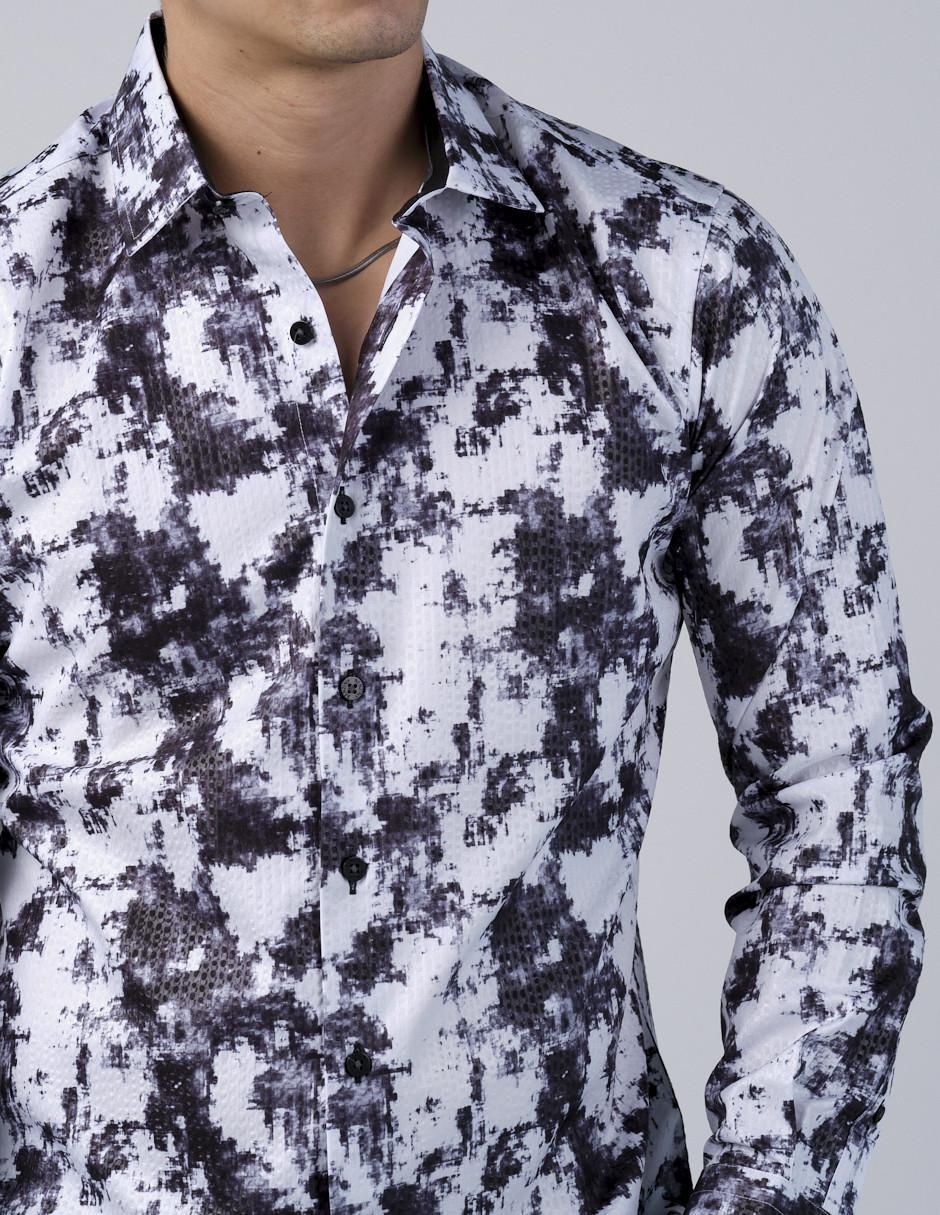 Camisa casual manga larga para hombre 2