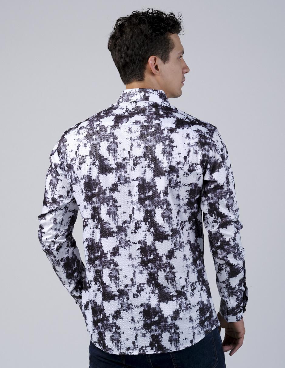 Camisa casual manga larga para hombre 3