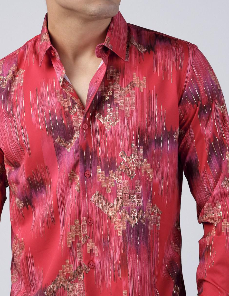 Camisa casual manga larga para hombre 2