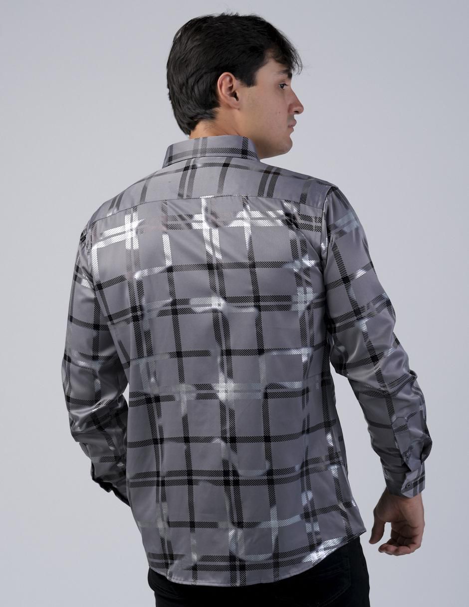 "camisa/sobrecamisa" casual benziny "de" (si aplica) poliéster y algodón "manga" larga "para hombre"